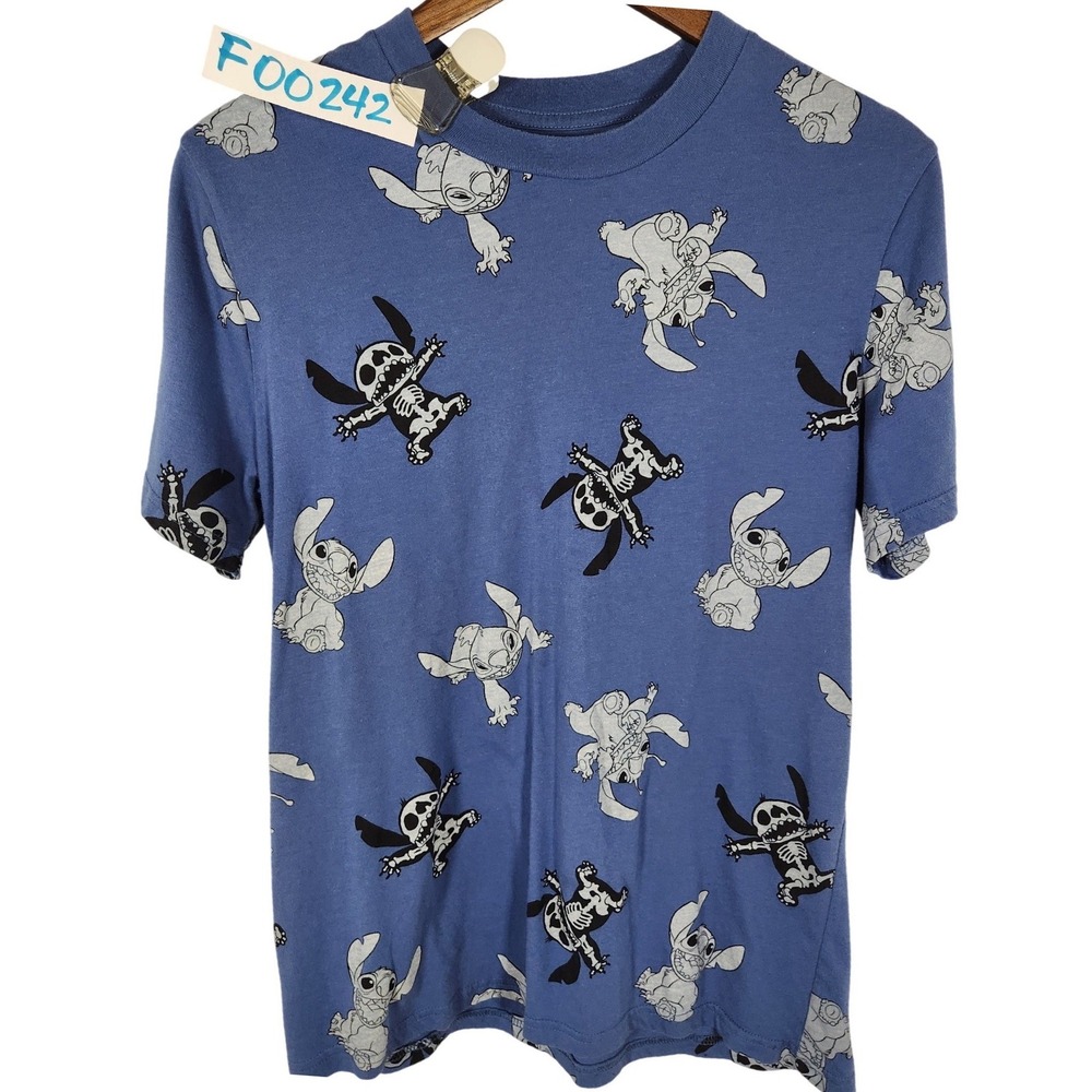 Lilo & Stitch X-Ray Design Blue T-Shirt Size‎ Medium